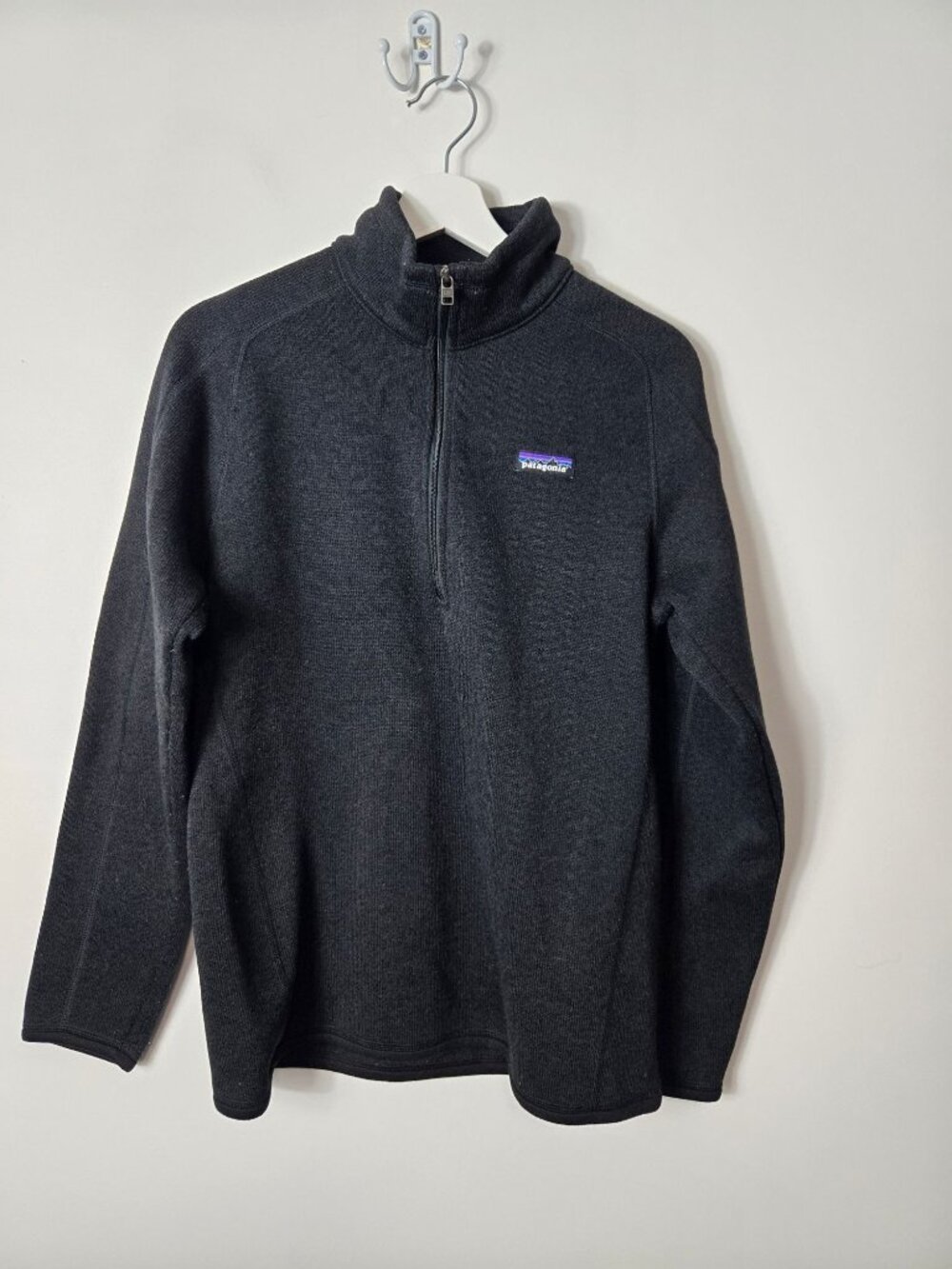 Patagonia Women's Size L Better Sweater 1/4-Zip Fleece Pullover Black
